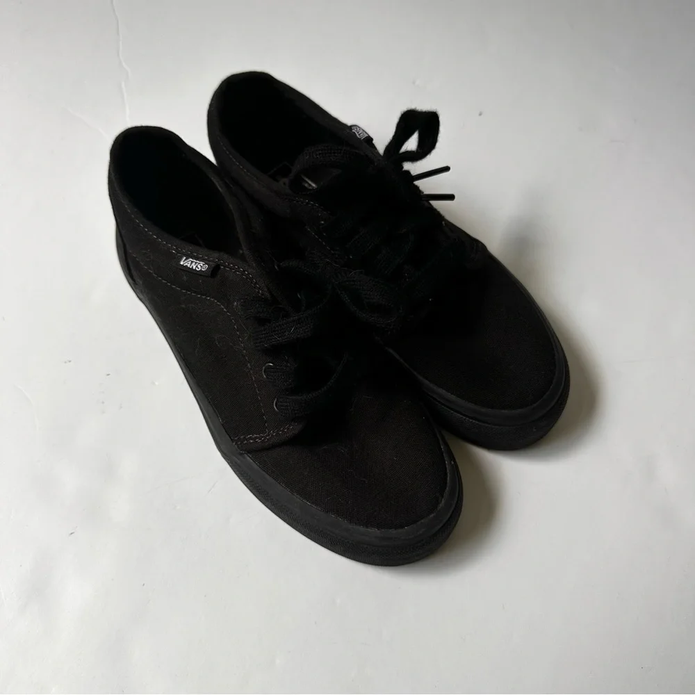 Vans Lace up Blackout Shoe
